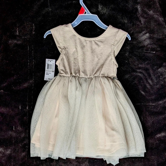 Toddler Girl's Sleeveless Unicorn Dress - Picture 3 of 4
